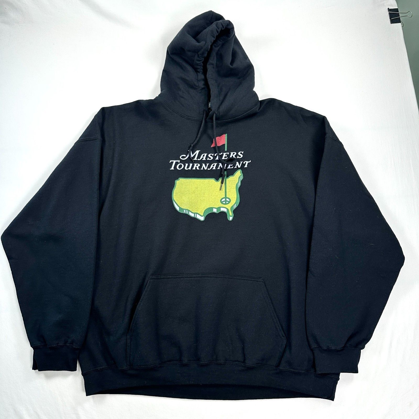 Masters Golf Tournament Hoodie Sweatshirt Mens 3xl Black Cotton Blend Gildan